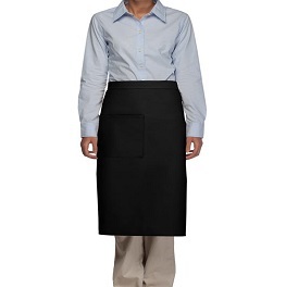 Adult Black Full Length Waist Aprons